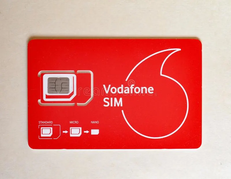 replacement vodafone sim card