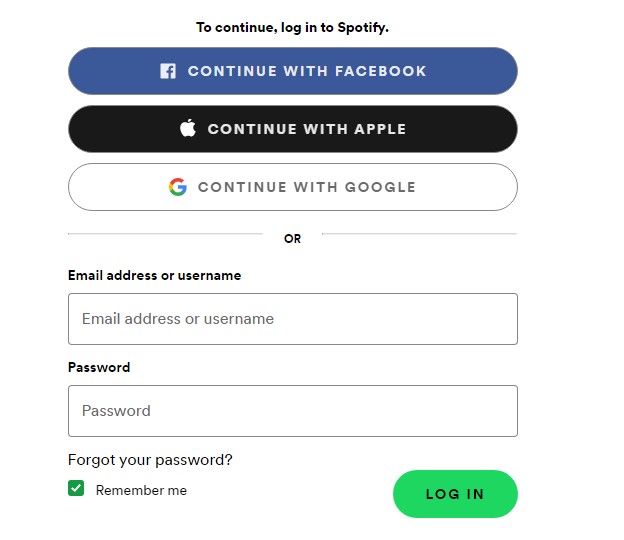 spotify authentication