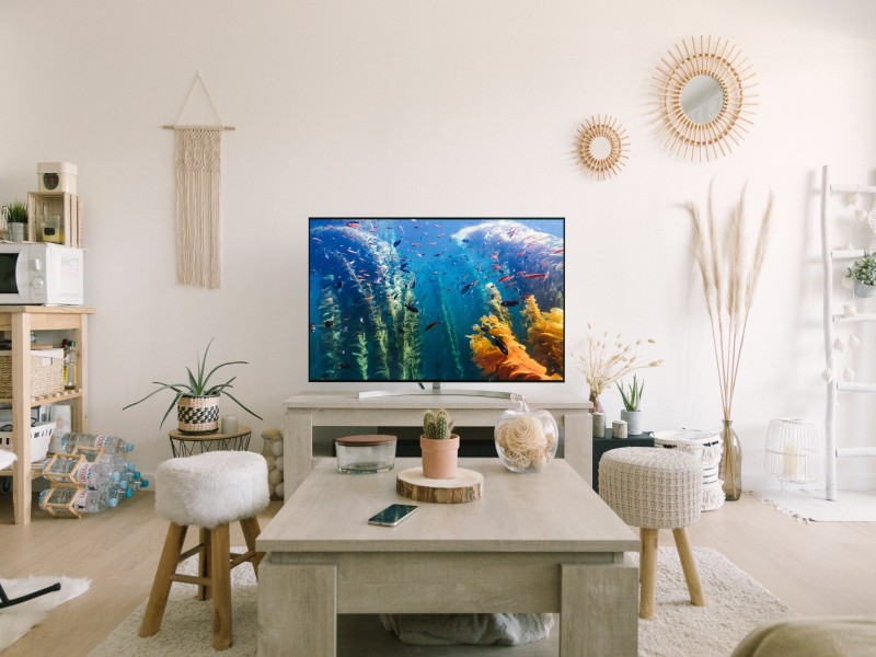 tv in living room