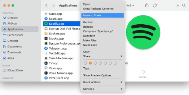 the spotify installer