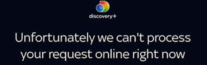 discovery plus error