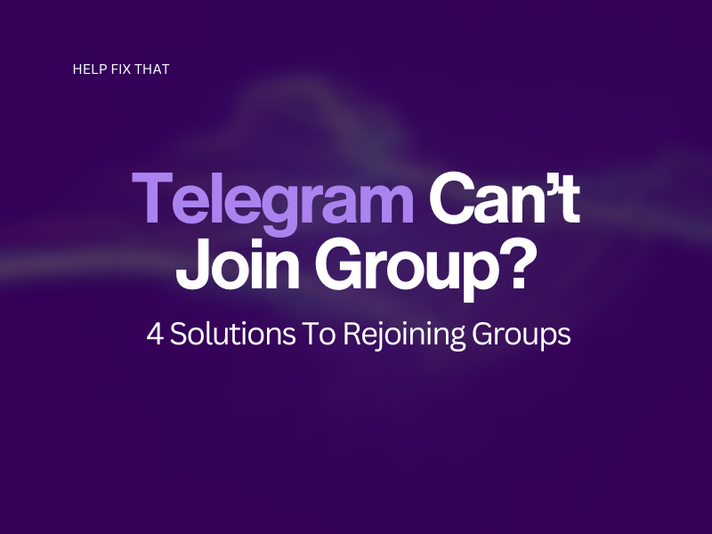 Telegram Can't Join Group
