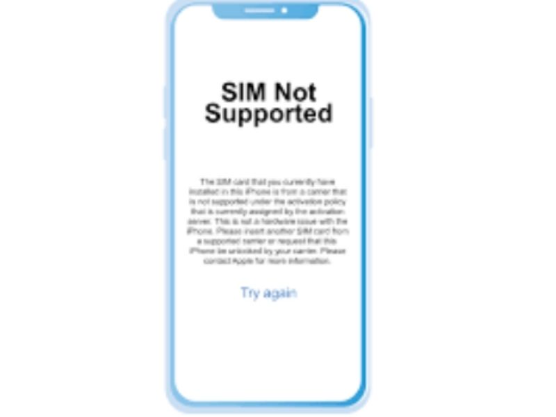 sim not supported error