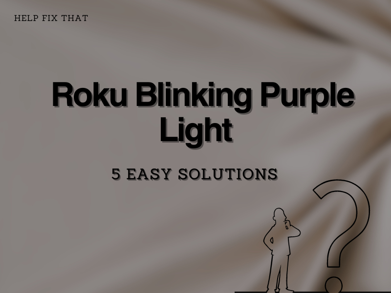 Roku blinking purple light