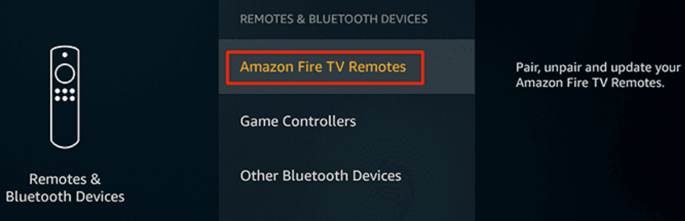pair amazon fire tv remote