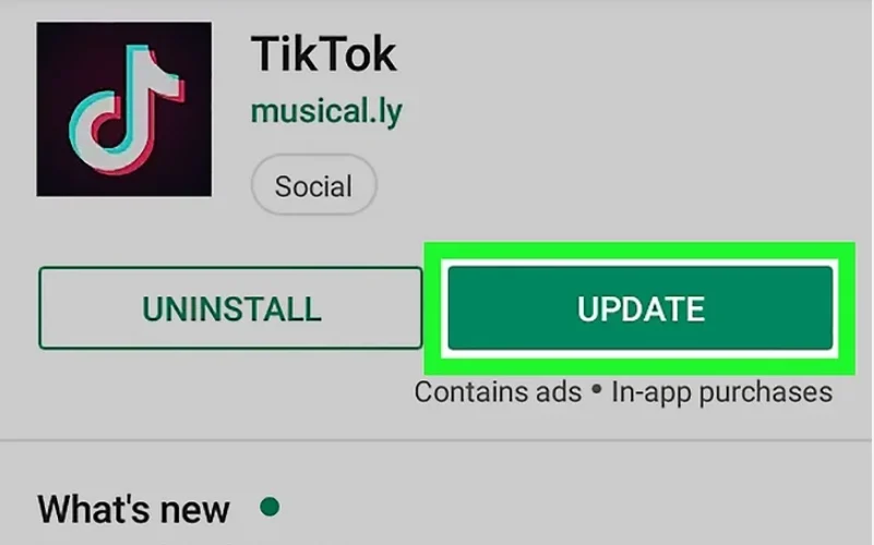 update tiktok app