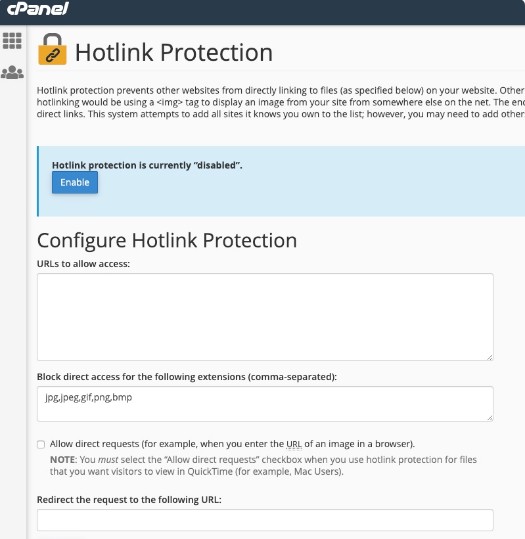 hotlink protection