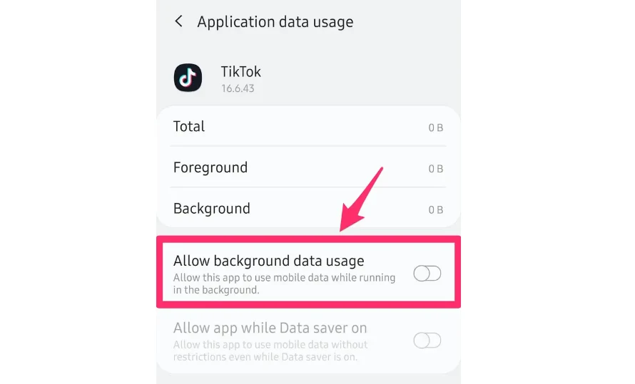 background data usage