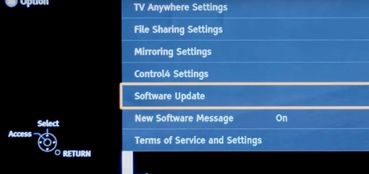 panasonic tv software update