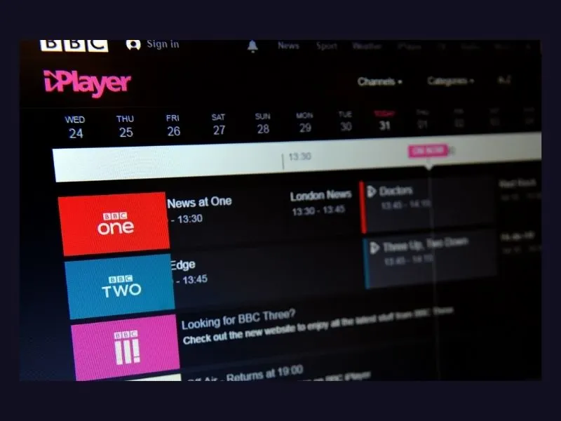 bbc iplayer homepage