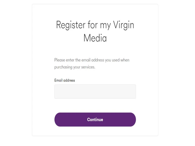 register with a new email address