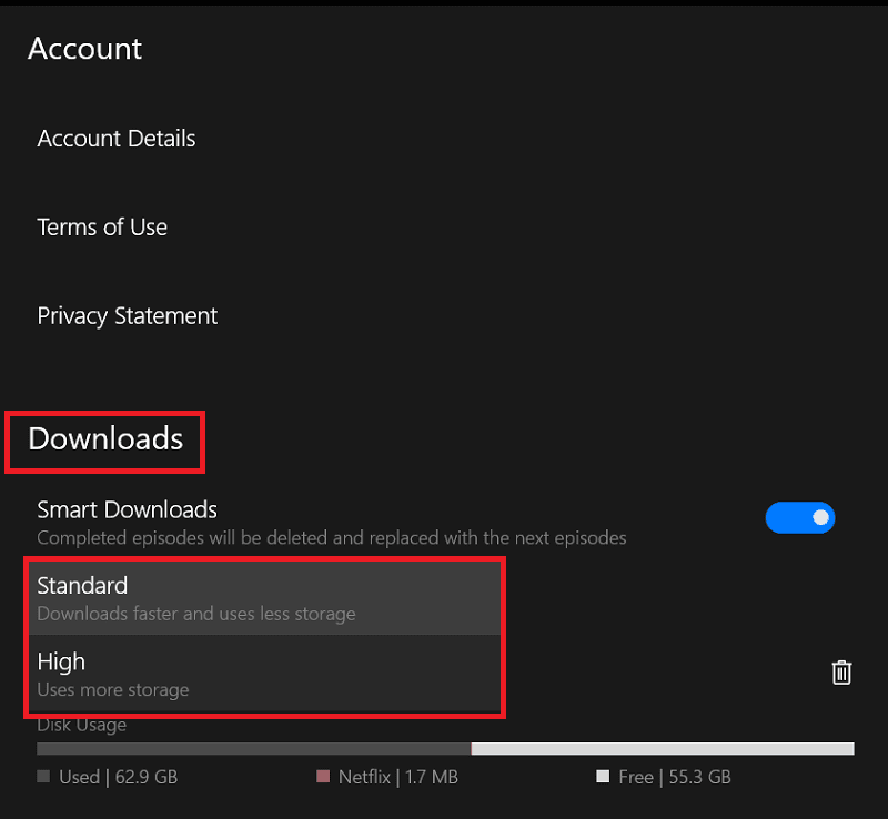 download storage options