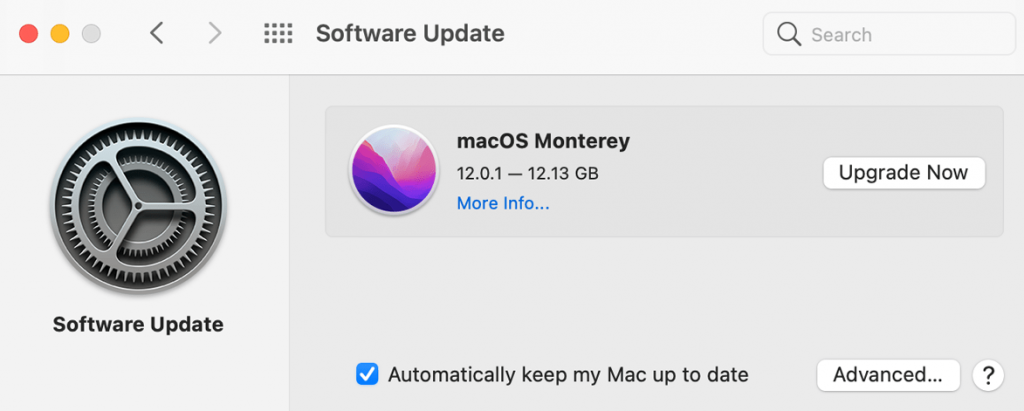 Updating Mac OS