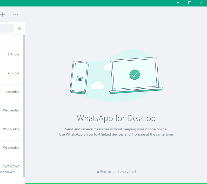 WhatsApp desktop version