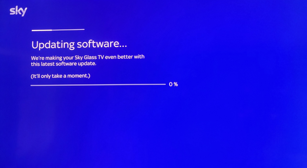 Updating Sky Glass TV