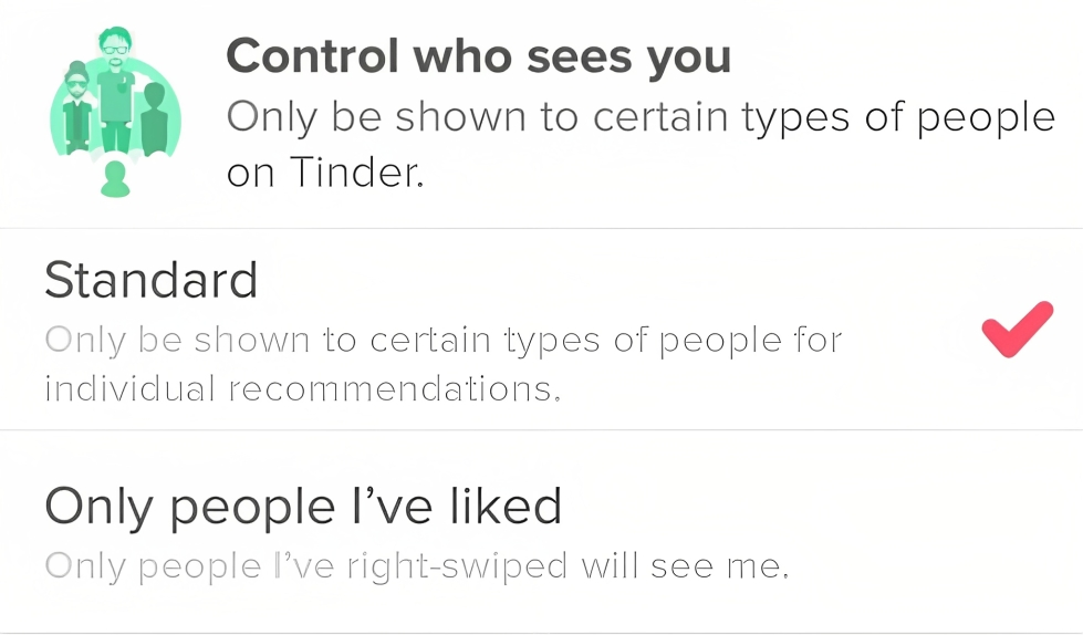 Disabling the only people I've liked feature on Tinder