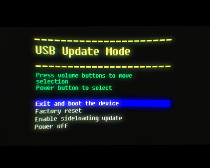 Oculus Quest 2 USB Update Mode