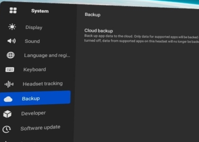 Backing up Oculus to Cloud