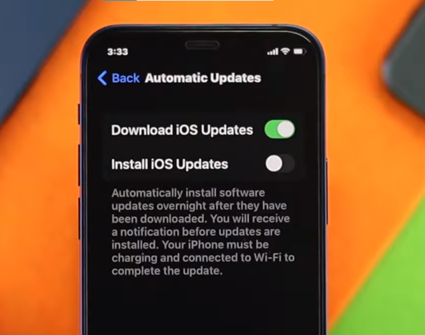 enabling automatic updates on iPhone