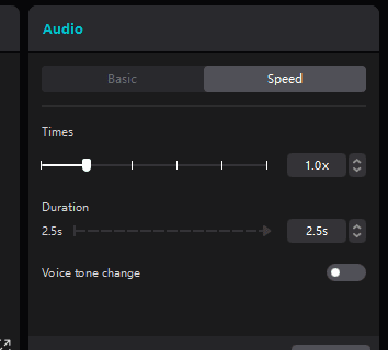 Disabling the Voice tone change feature in CapCut